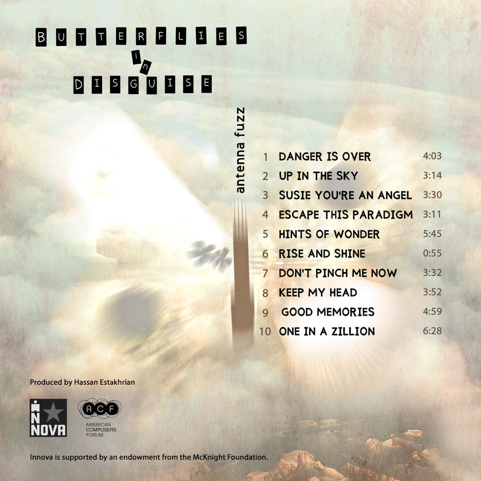 Butterflies in Disguise album artwork back cover